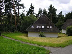 De achterzijde van de woning