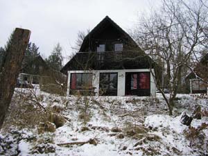 De vakantiewoning in de winter