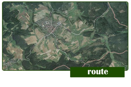 Route naar het park in Frankenau