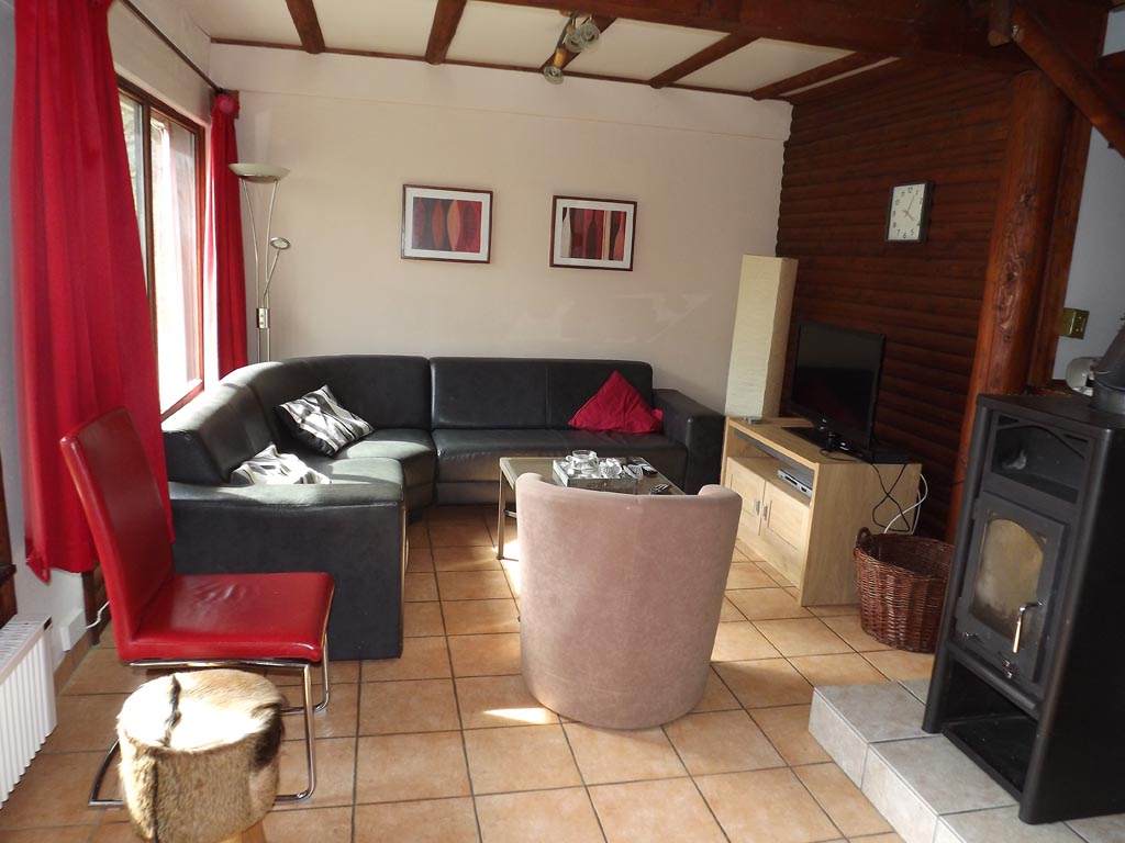 Woonkamer in het vakantiehuis in Frankenau
